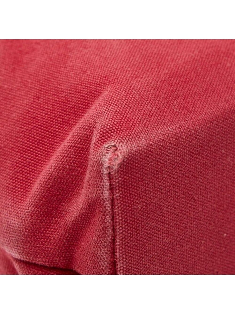 Hermes Troca Horizontal MM Tote Red Brown Black Canvas Leather - Picture 7 of 9